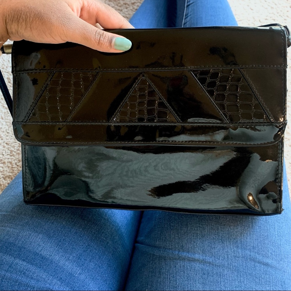 Black Leather Handbag